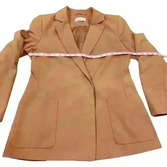 Calvin Klein Tan Waist Tie Blazer Jacket $139 - Picture 8 of 15